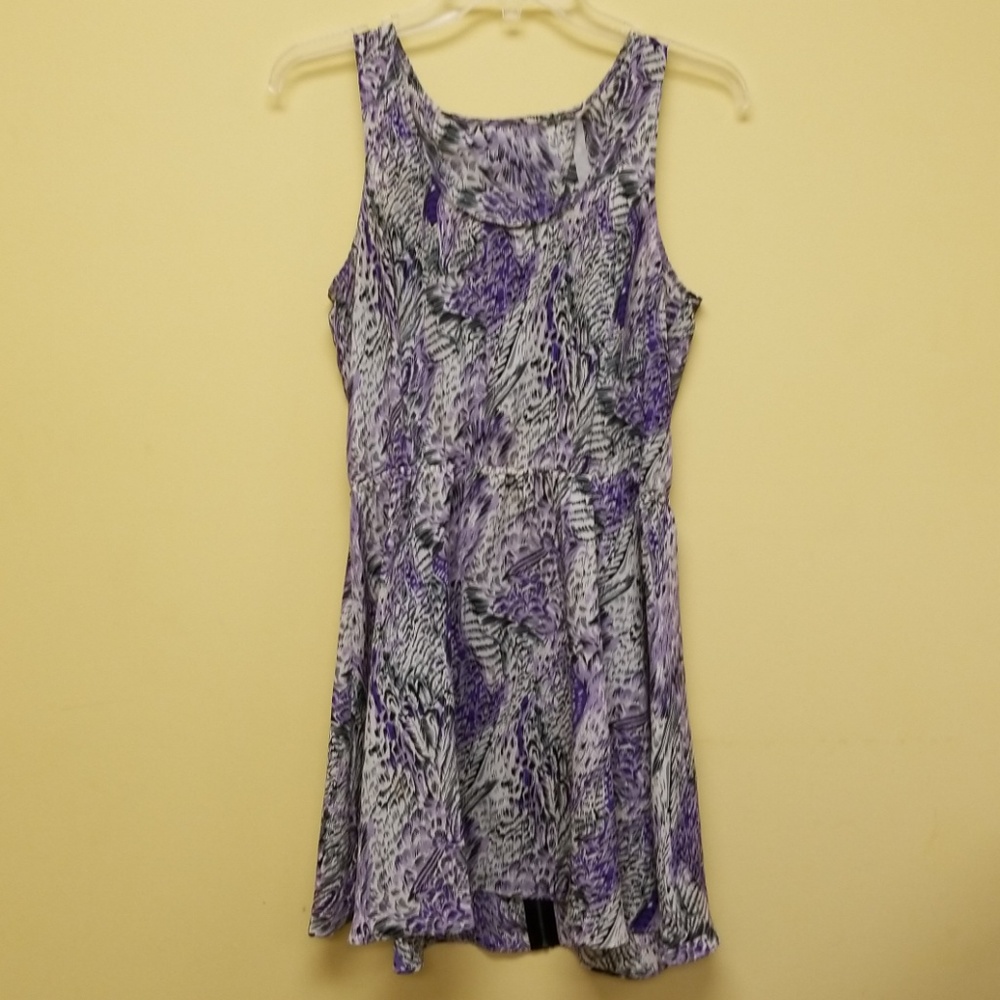 Reformed purple wrap open back tank dress m115:5:4